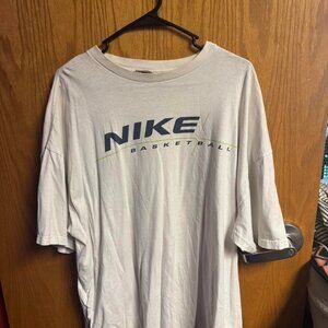 Nike Men's White and Cream T-shirt